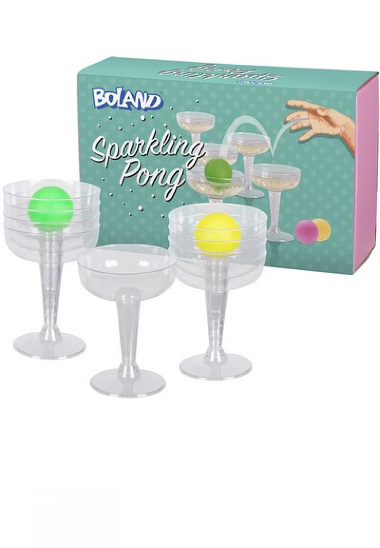 Set 12 bicchieri drink e 3 palline ping pong