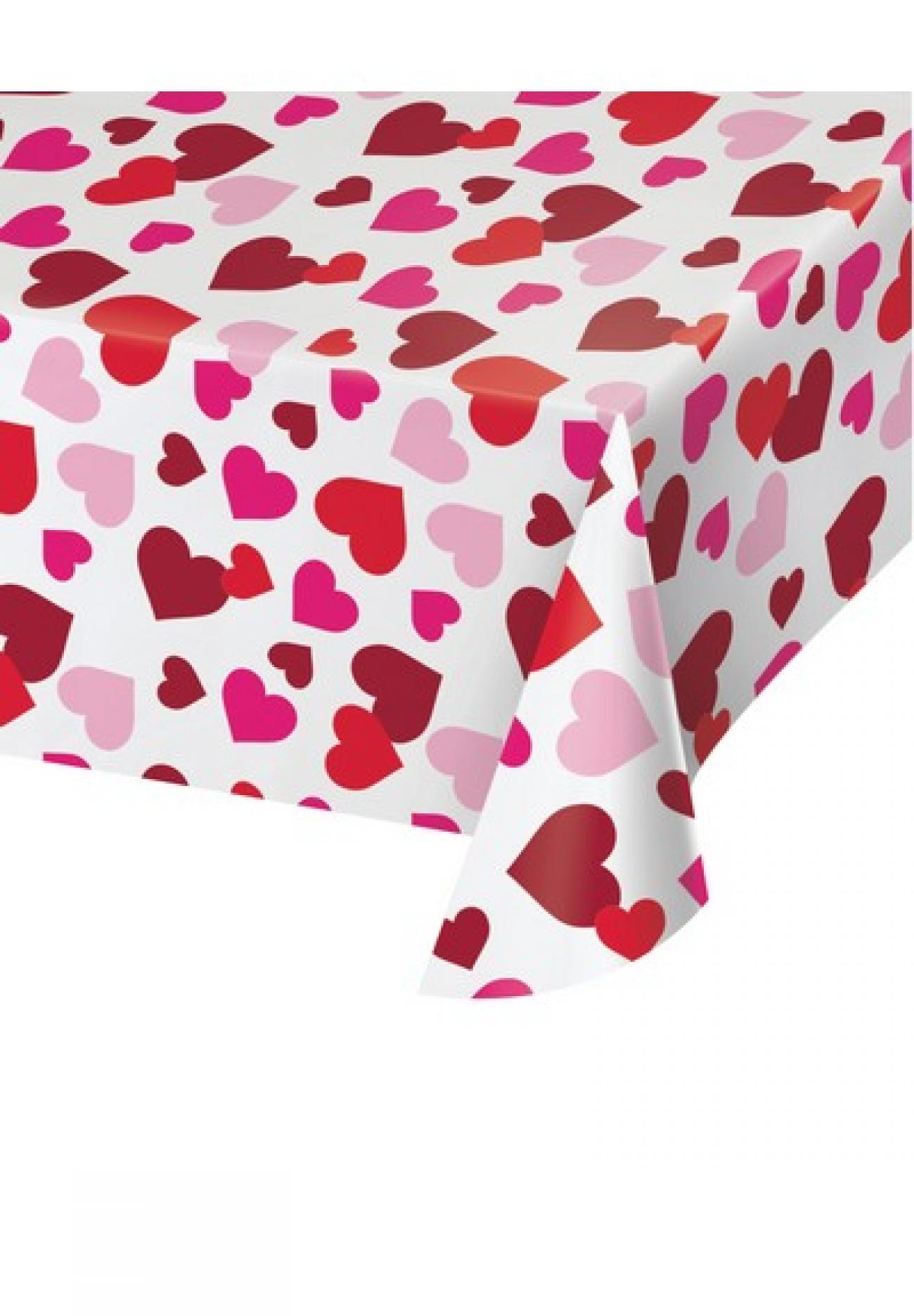 Tovaglia plastica 137 x 259 Hearts