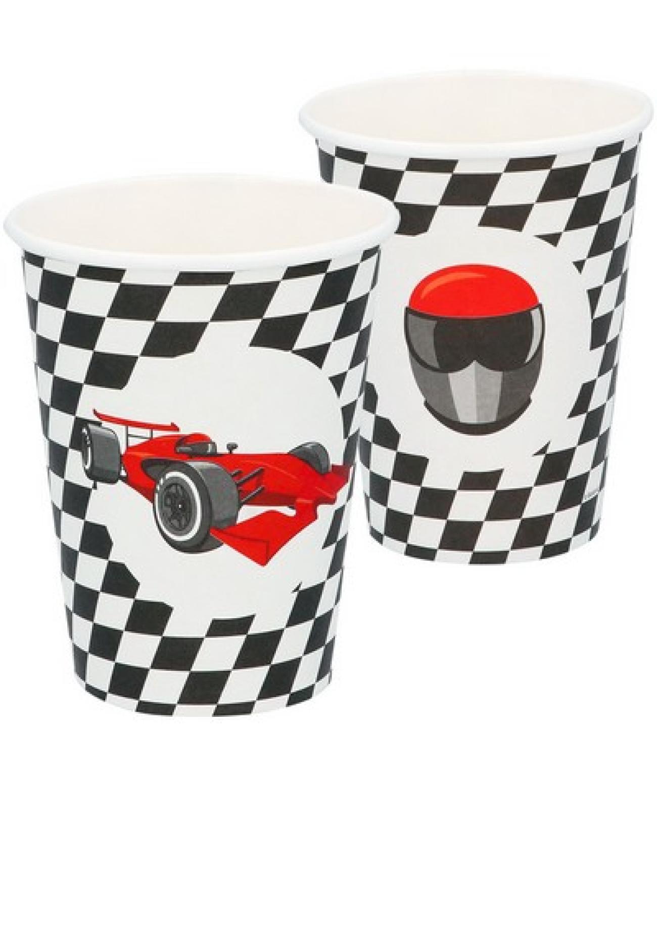 Bicchiere carta 210 ml Speed Racing - 8 pezzi