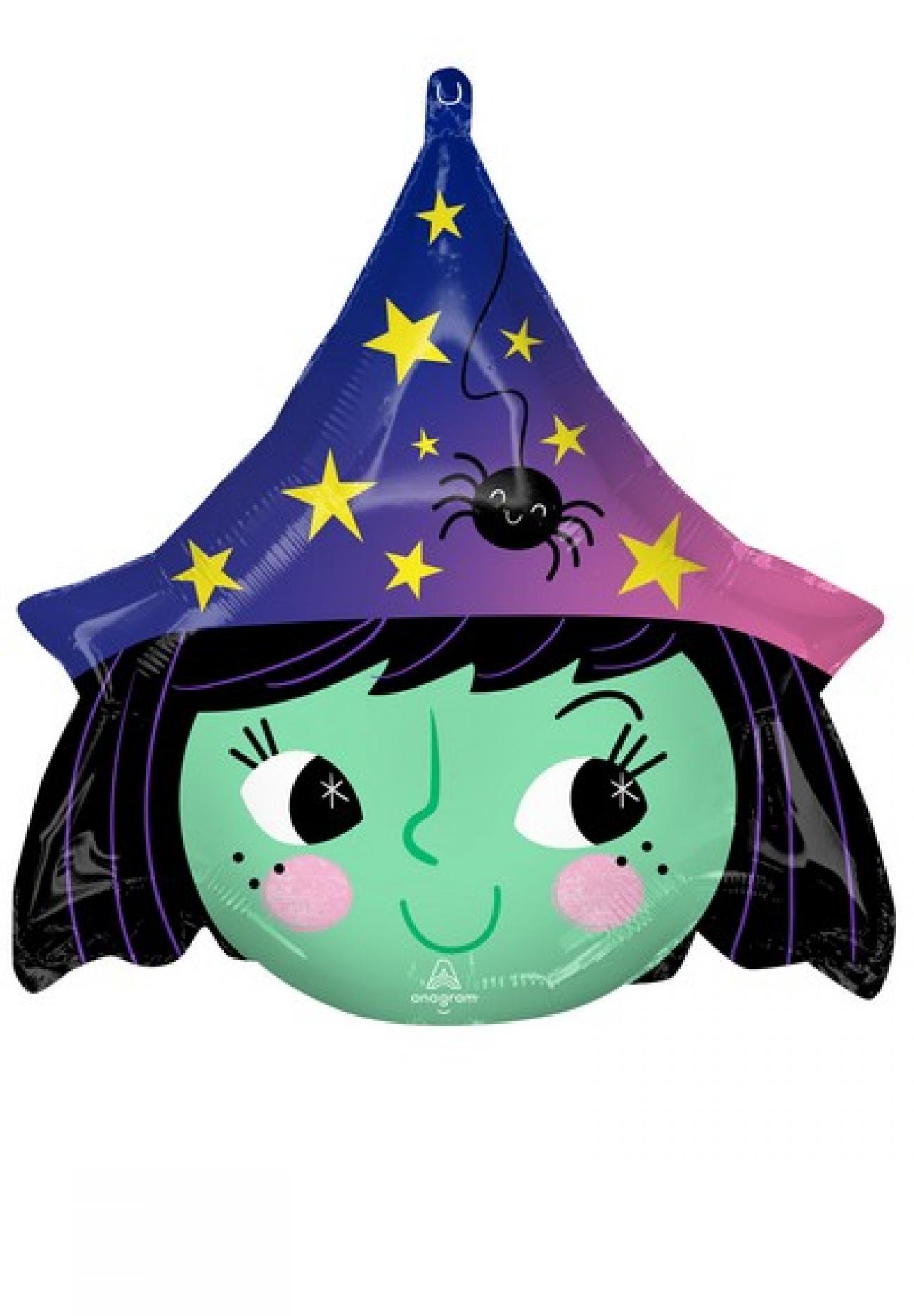 Pallone foil standard 17" - 42 cm Halloween Witch