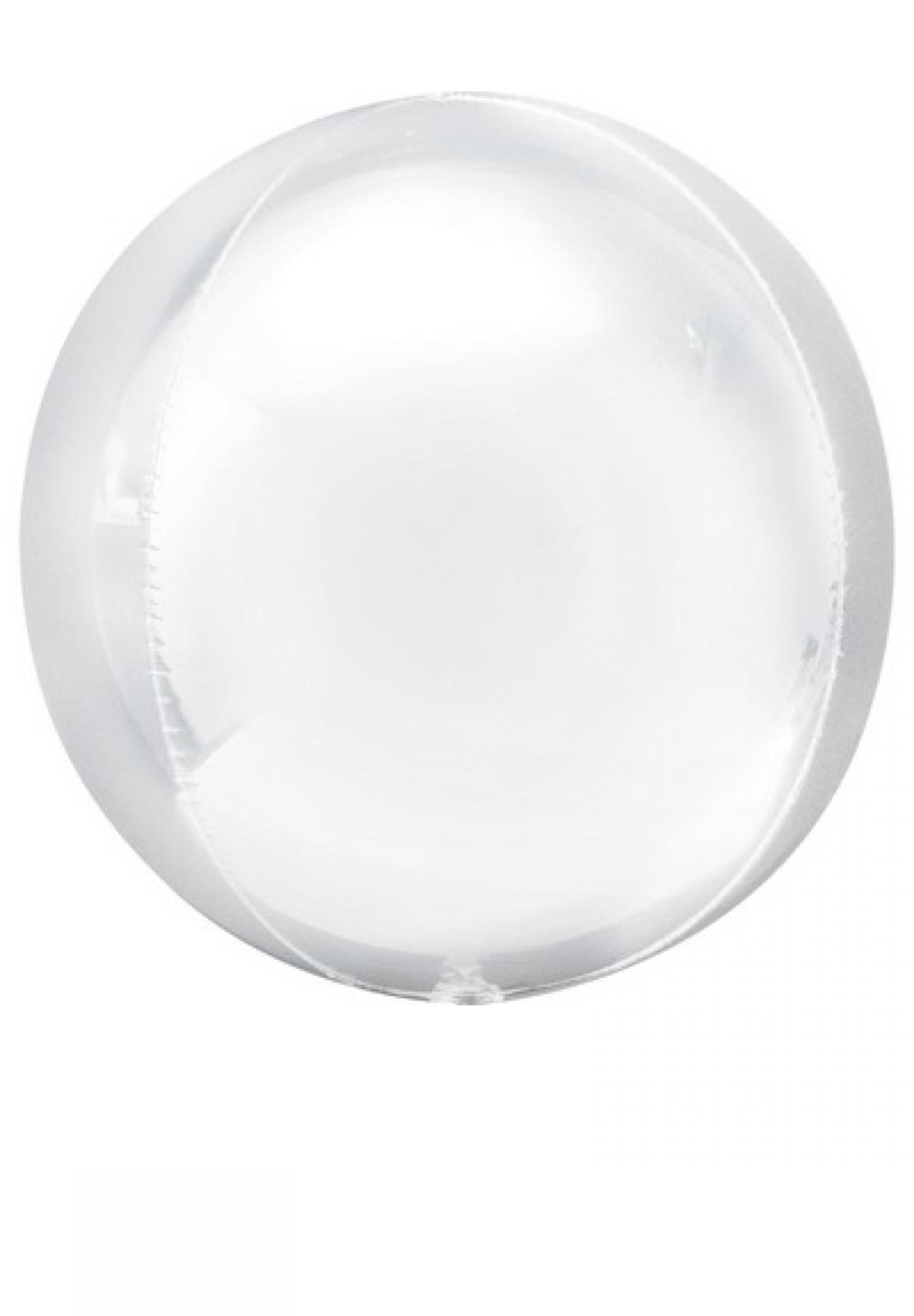 Pallone foil ORBZ 38 x 40 cm Bianco