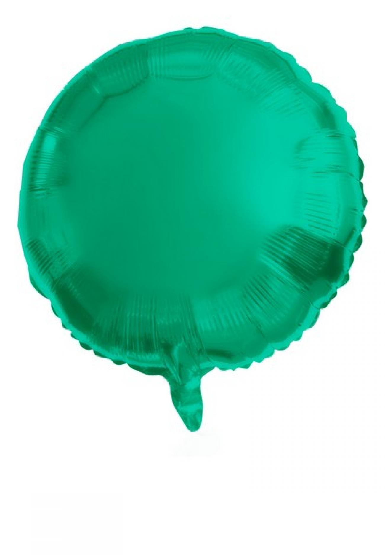 Pallone foil 18" - 45 cm Tondo verde satinato