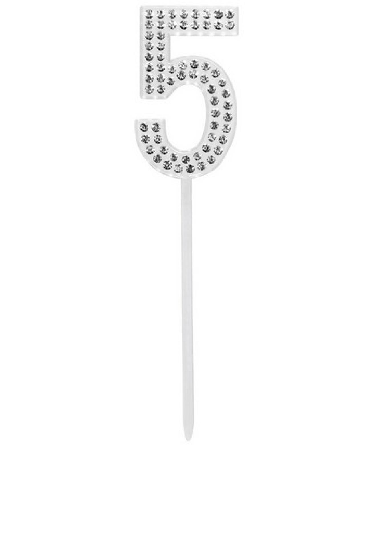 Cake topper Diamond H. 10,5 cm N. 5