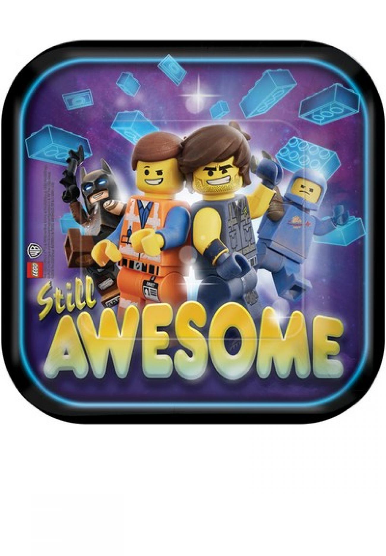 Piatto 18 cm Lego Movie  8 pz