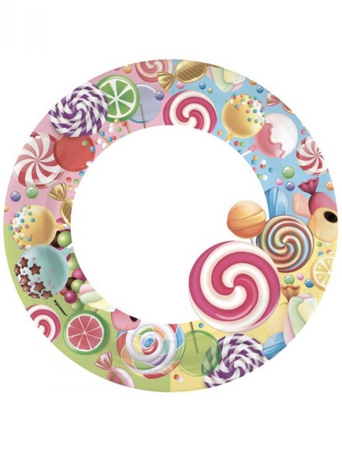 Piatto carta 23 cm Candy  8 pz