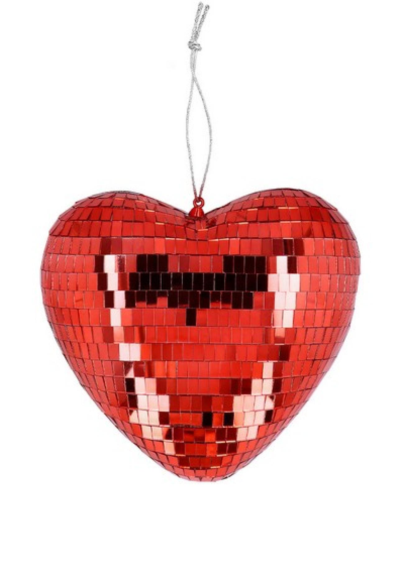 Decorazione Disco a forma di cuore Rosso (19 cm)