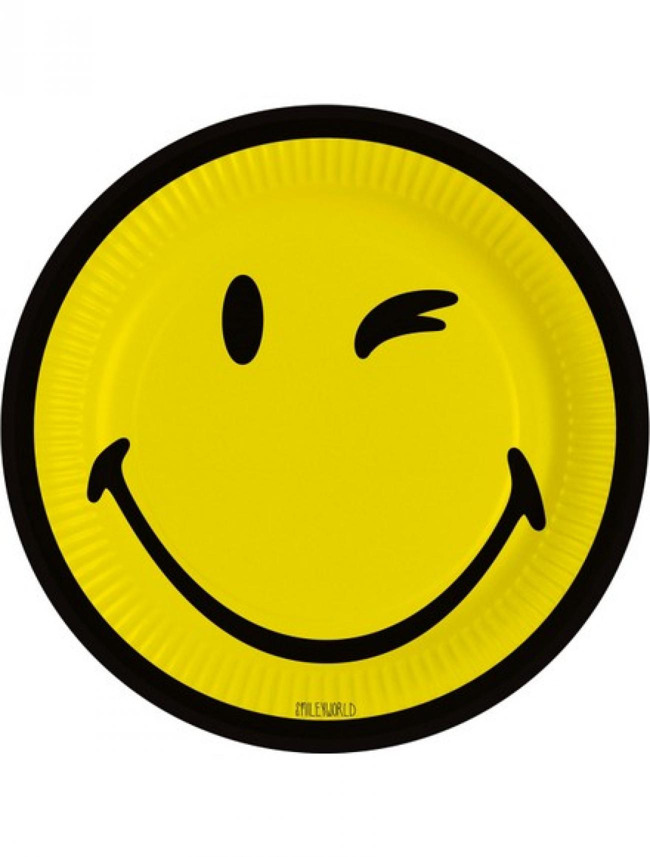 Piatto carta 23 cm Smileyworld  8 pz