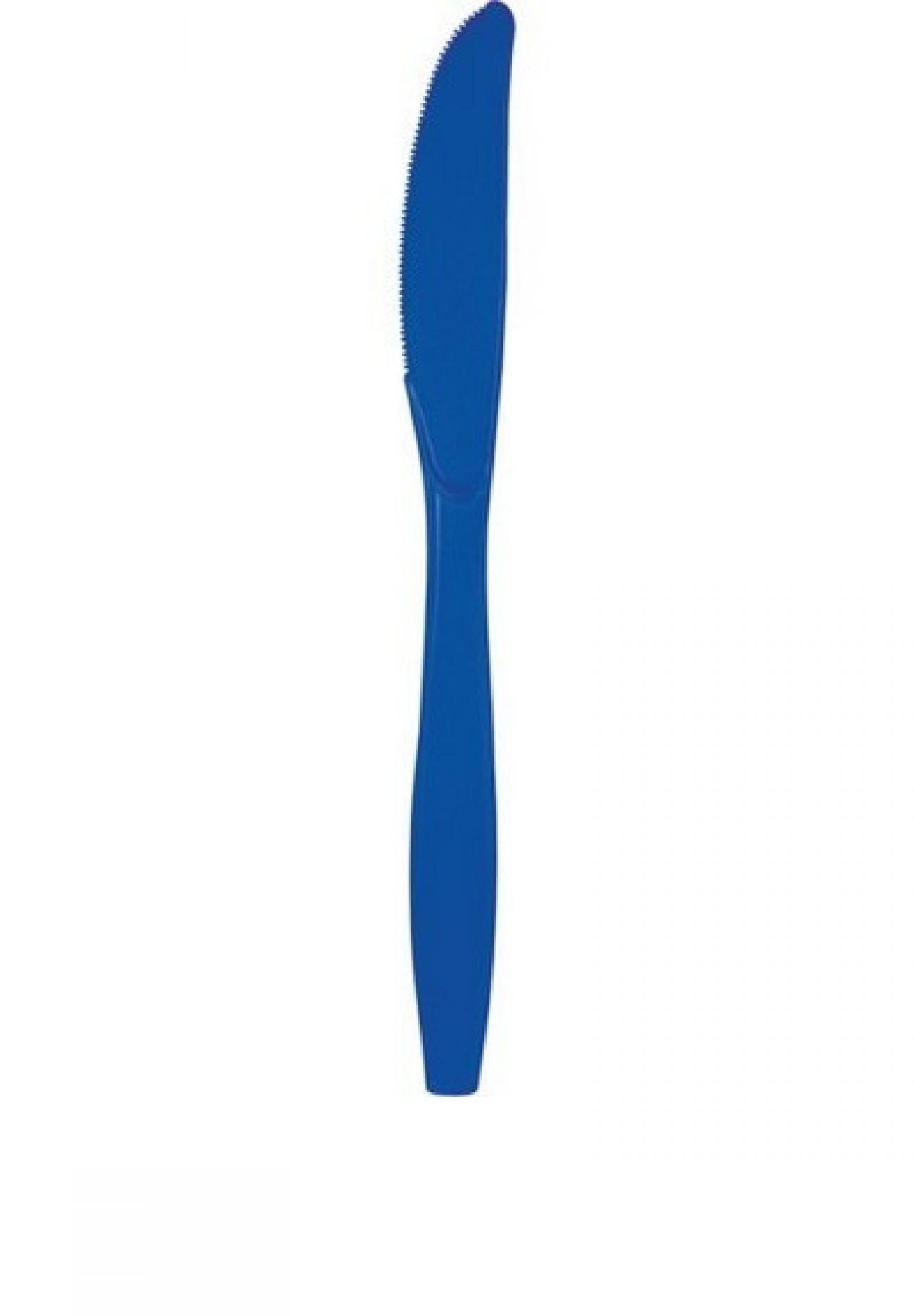 Coltello plastica Blu Cobalto 24 pz