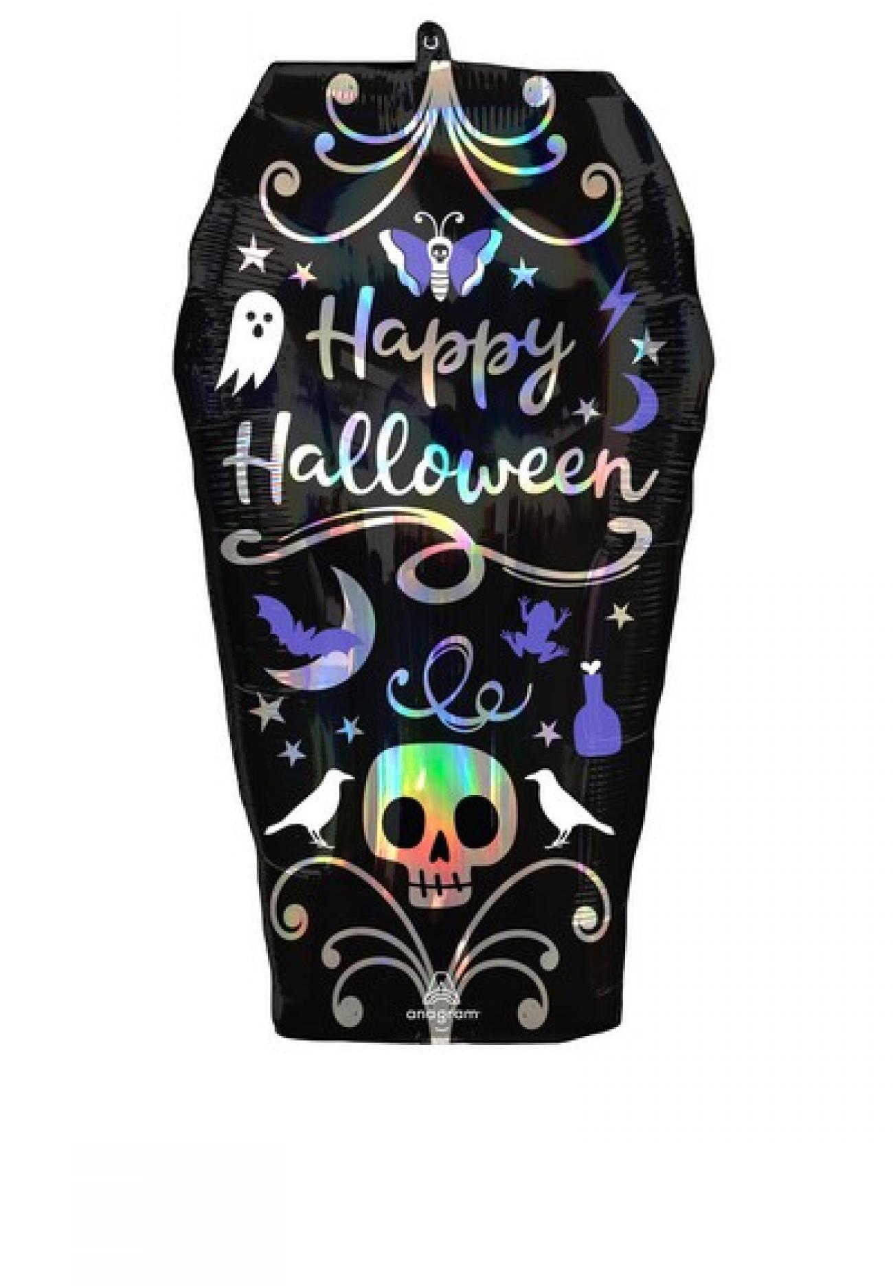 Pallone foil Supershape 38 x 68 cm Iridescent Coffin