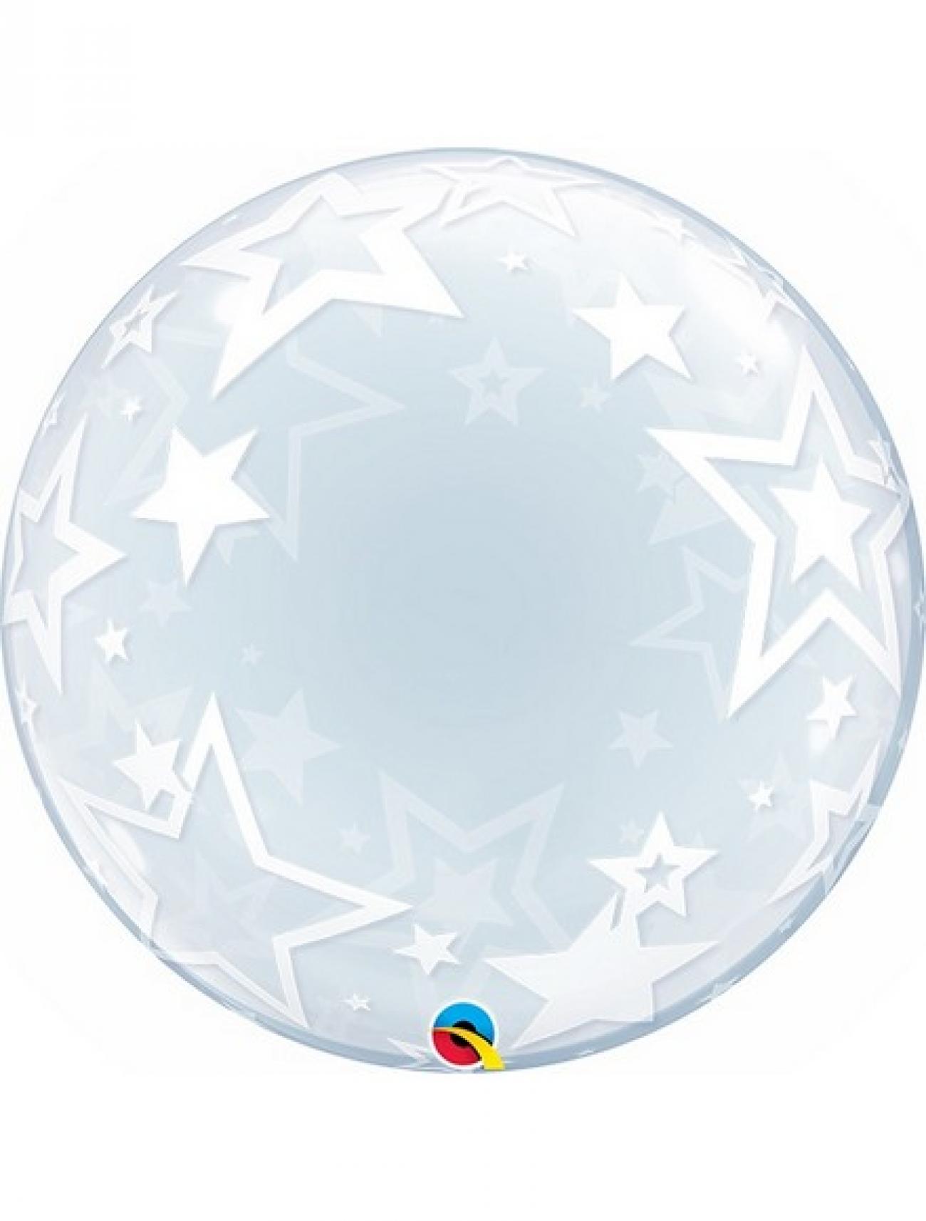 Pallone Bubble 24"-61cm Stylish Stars