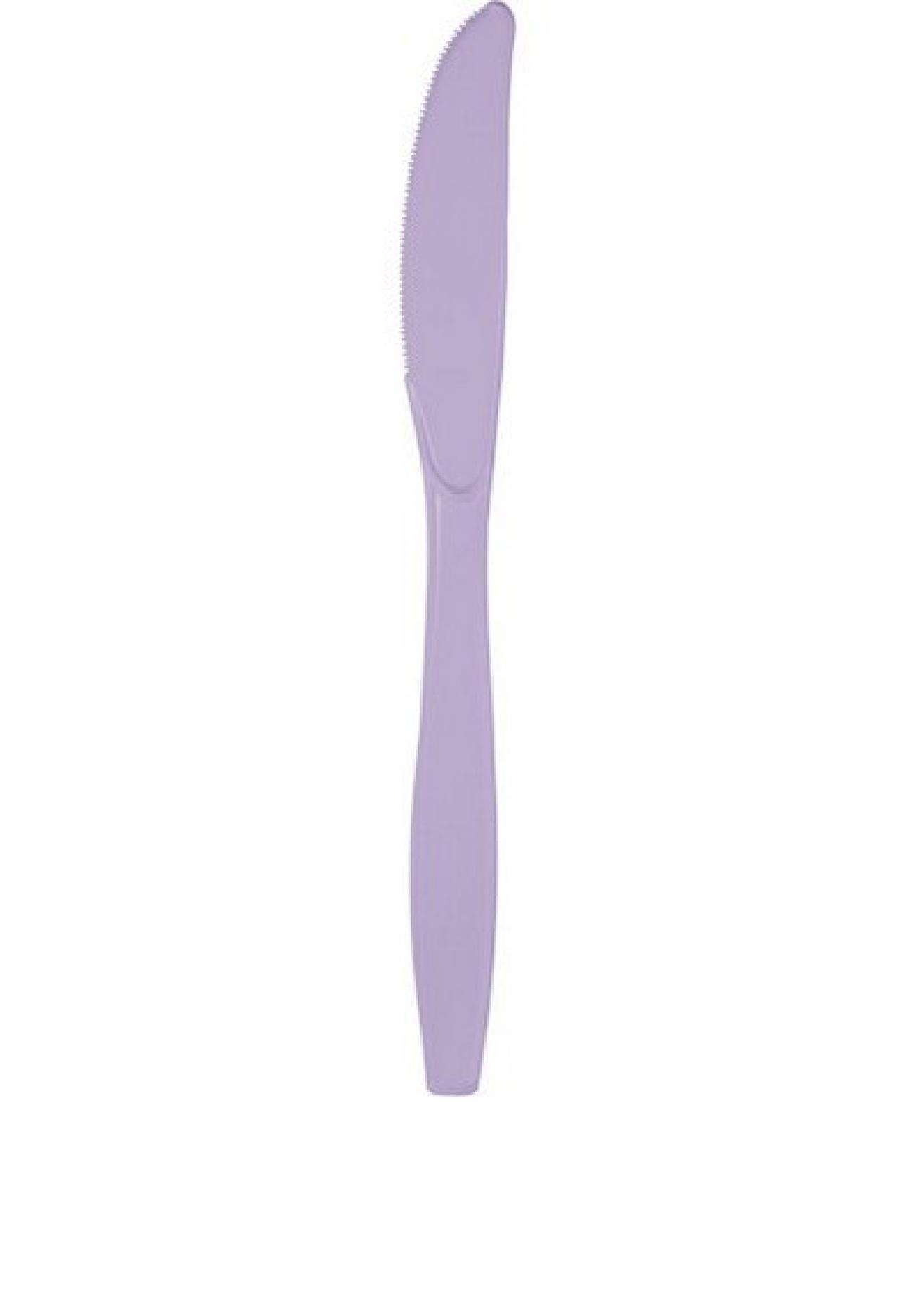 Coltello plastica Lilla 24 pz