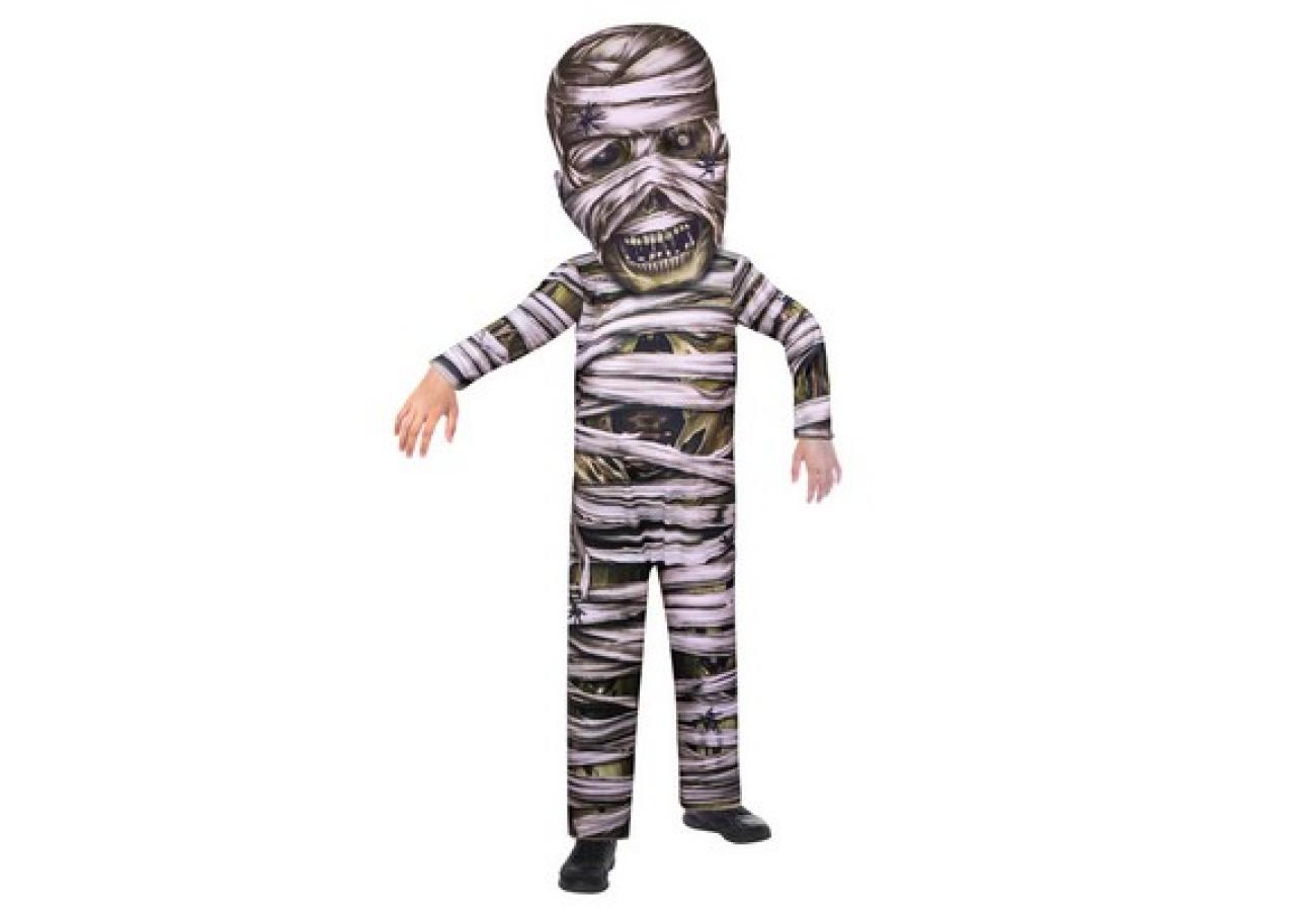 Costume Bambino Zombie delle Paludi con grande testa 6-8 anni