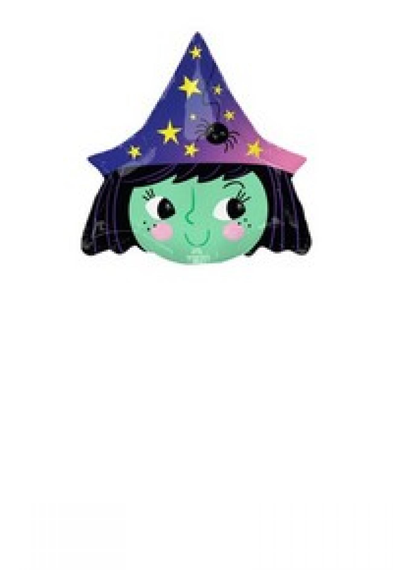 Pallone foil Minishape Halloween Witch