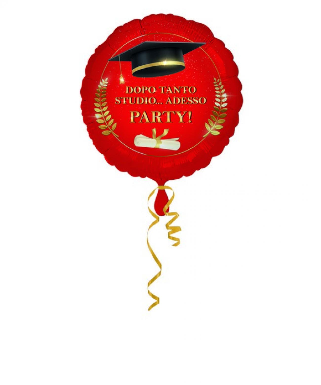 Pallone foil 18" Laurea Tocco e Diploma Adesso Party