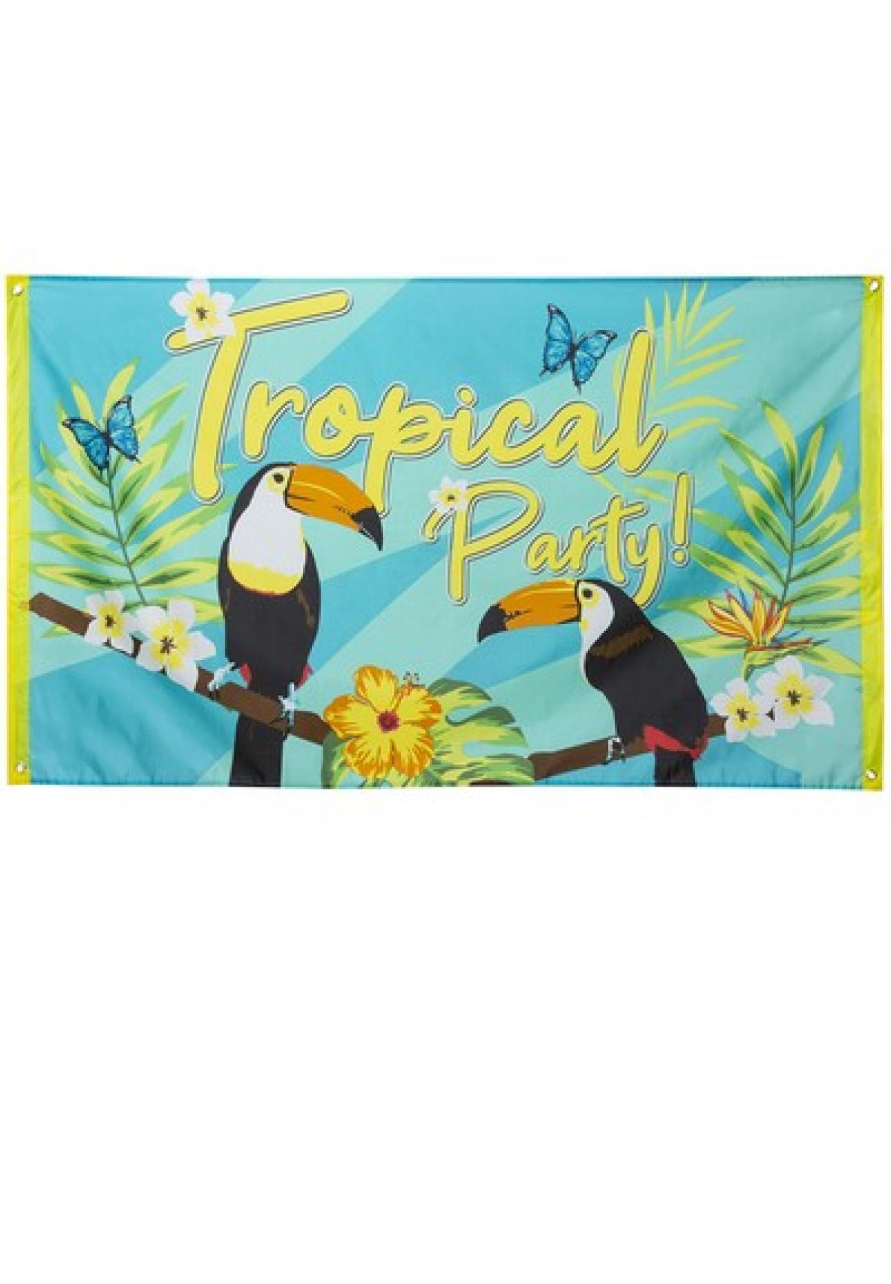 Striscione poliestere "Tropical party" 90 x 150 cm Tucano