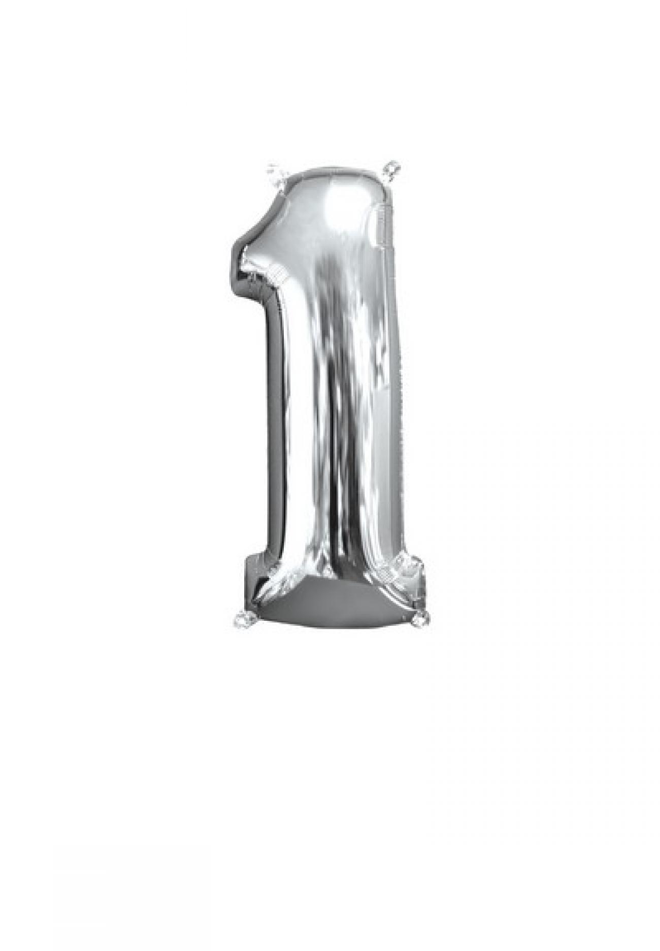 Pallone foil Supershape 26" - 66 cm Nr. 1 Argento