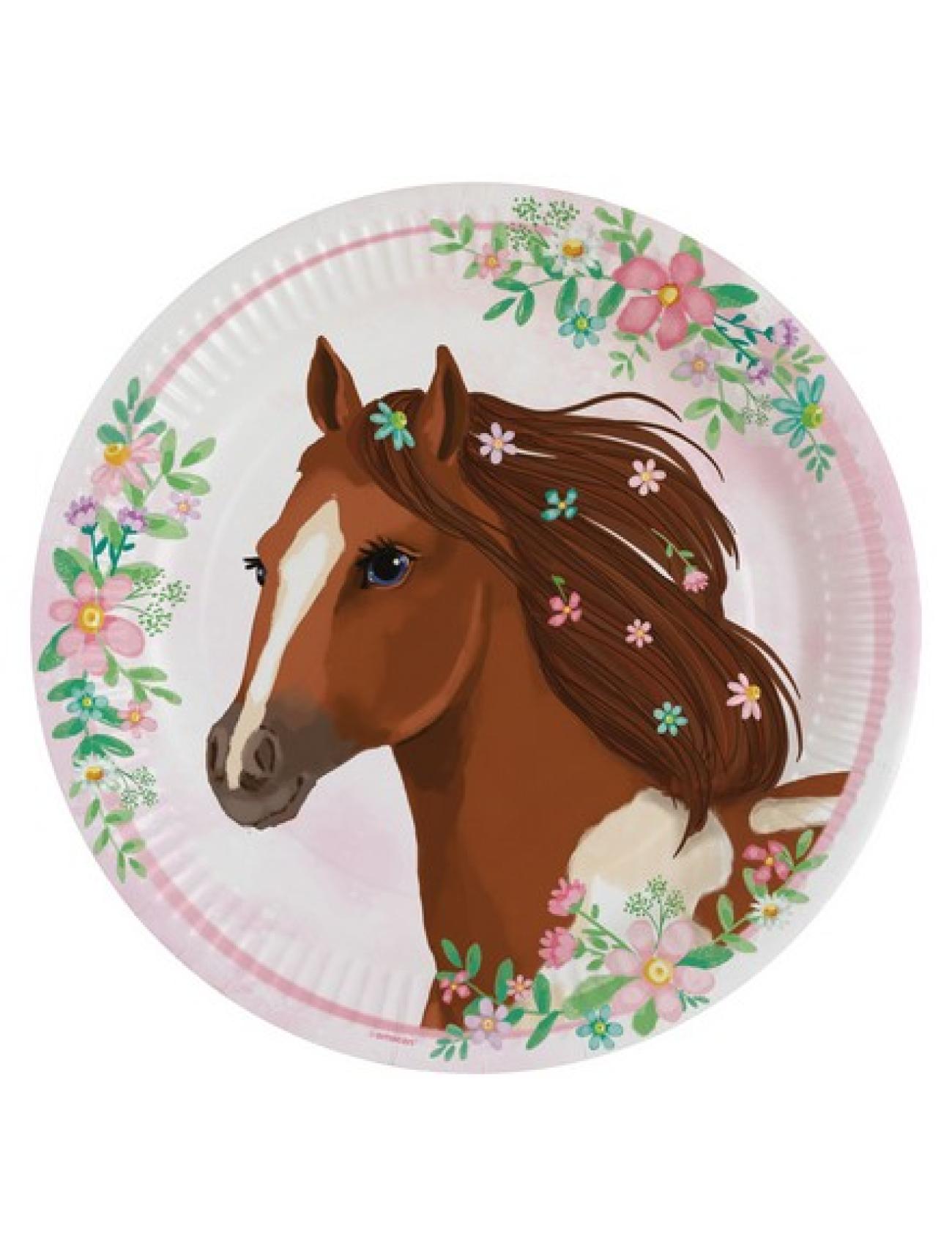 Piatto carta 23 cm Cavallo - Beautyful Horses SUP - 8 pezzi