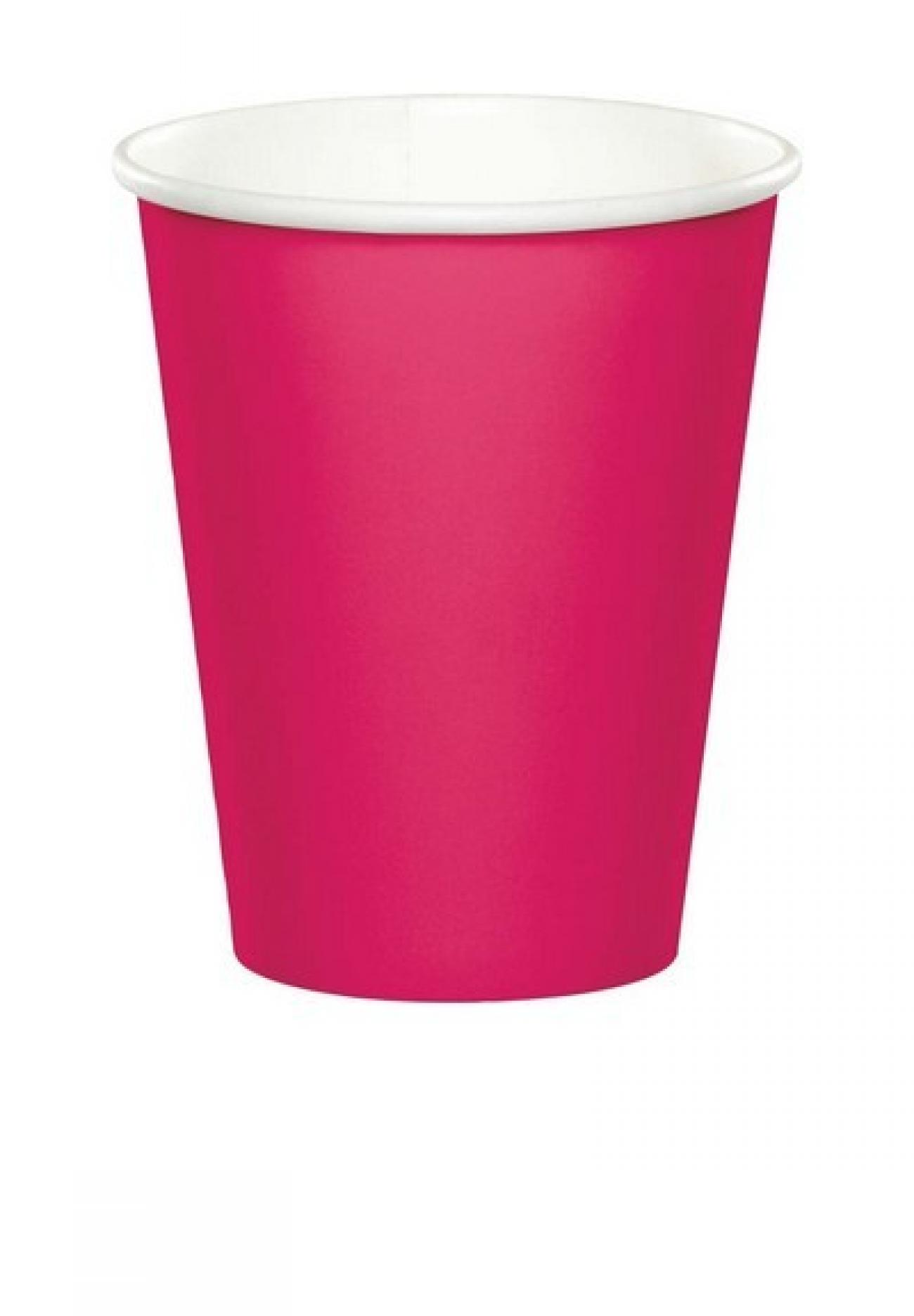 Bicchiere carta 266 ml Fuxia Magenta  24 pz