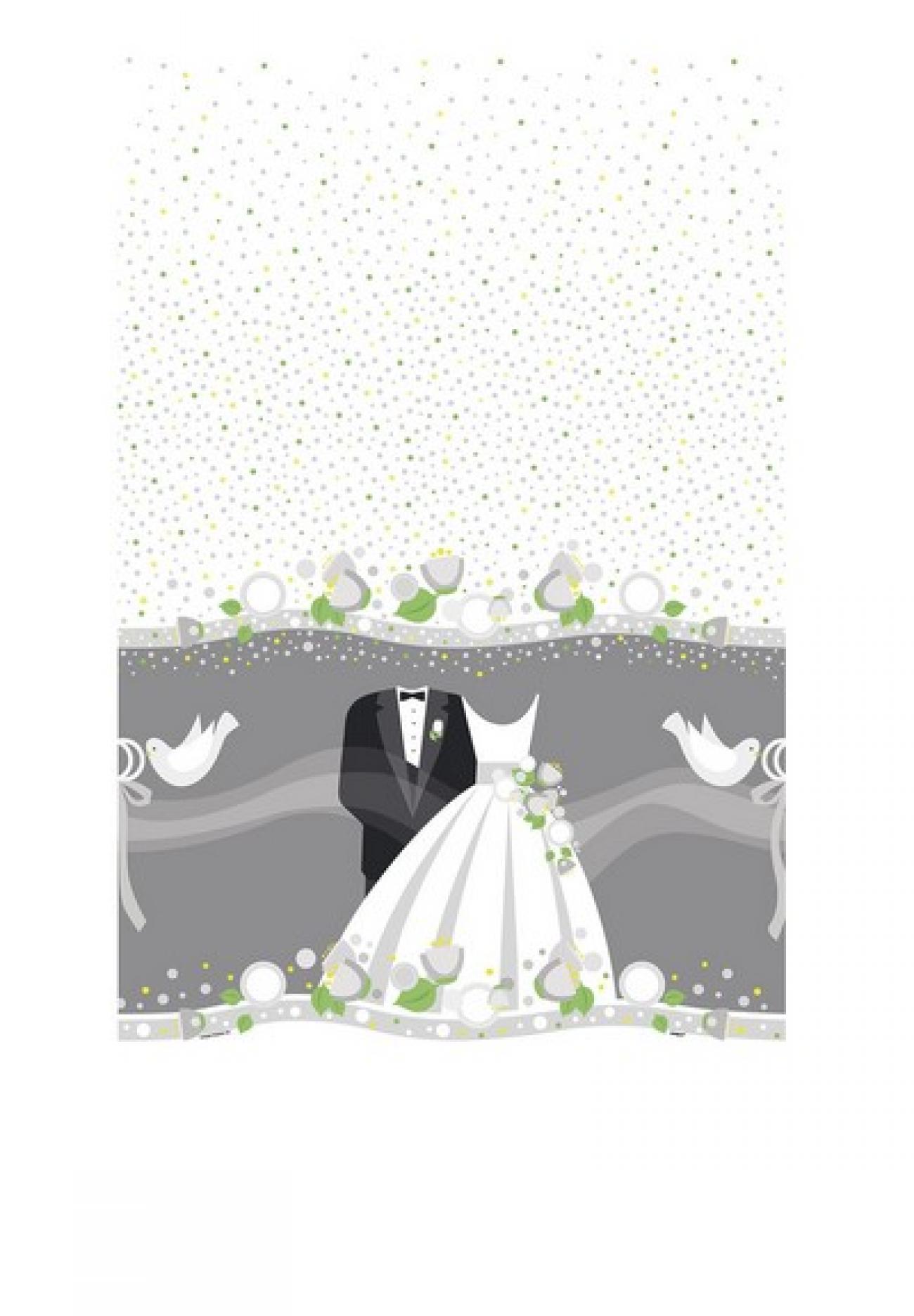 Tovaglia plastica 137 x 213 cm Silver Wedding