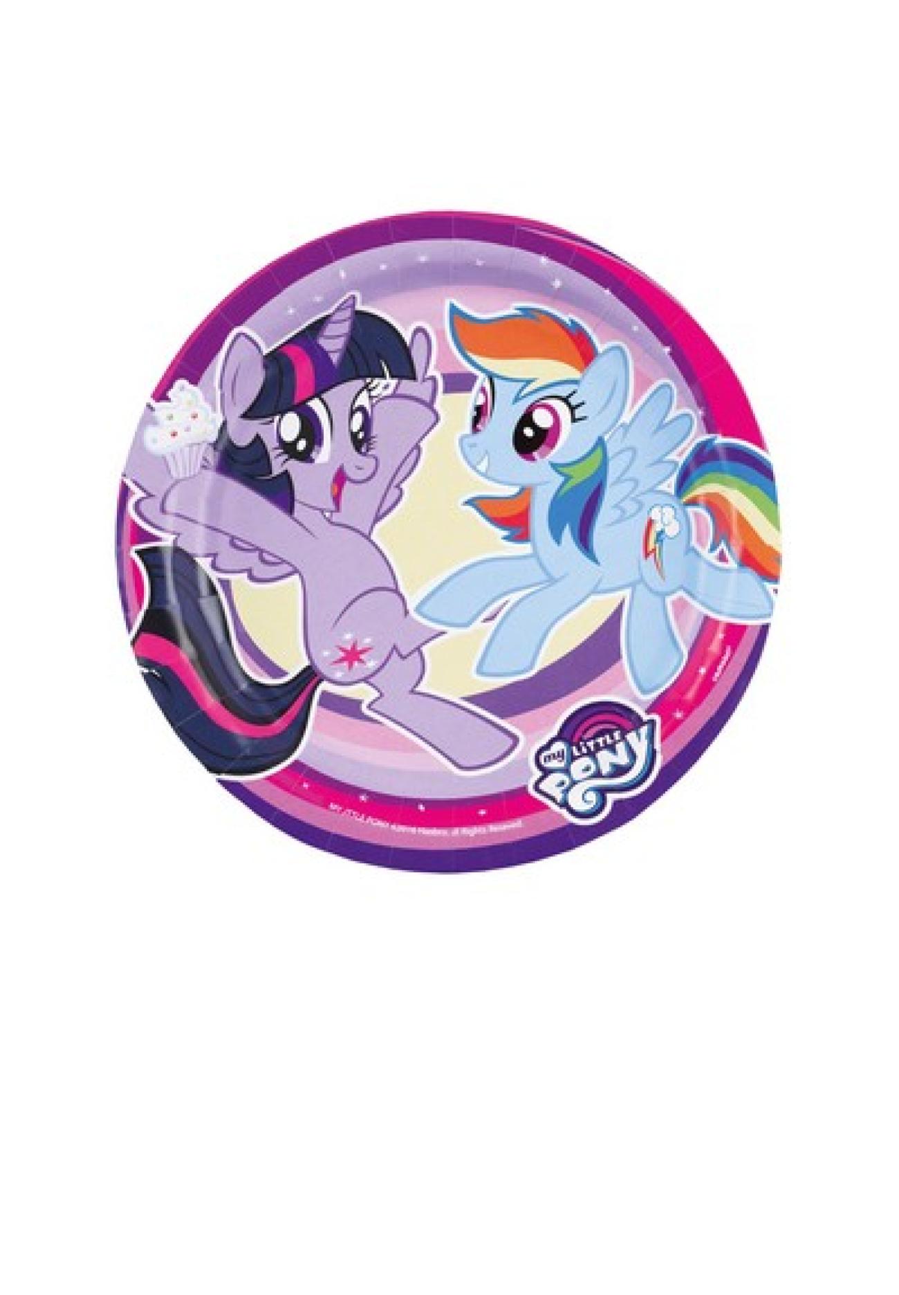 Piatto 18 cm My Little Pony - 8 pezzi