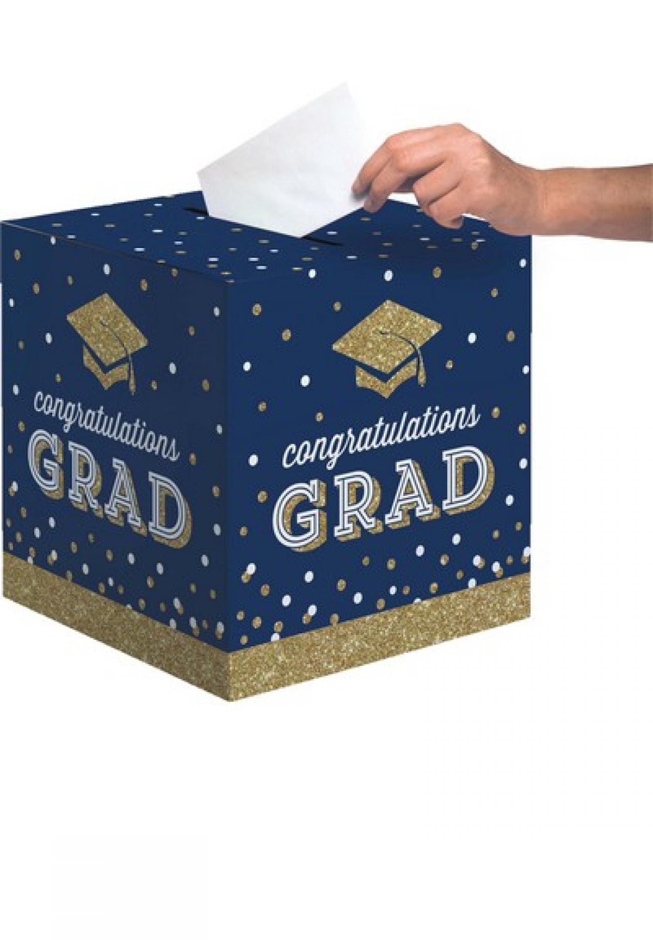 Card Box 30 x 30 cm Laurea Glittering Grad 1 pz