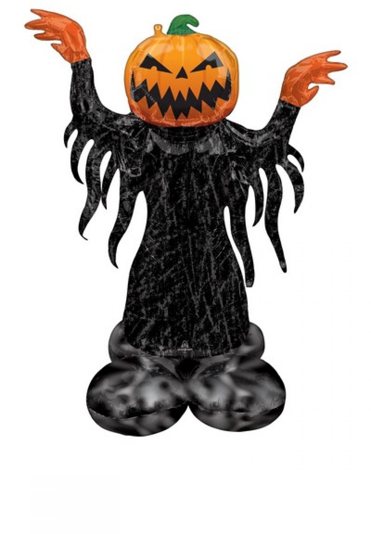 Pallone foil Airloonz Pumpkin Head Ghost 93 x 114 cm