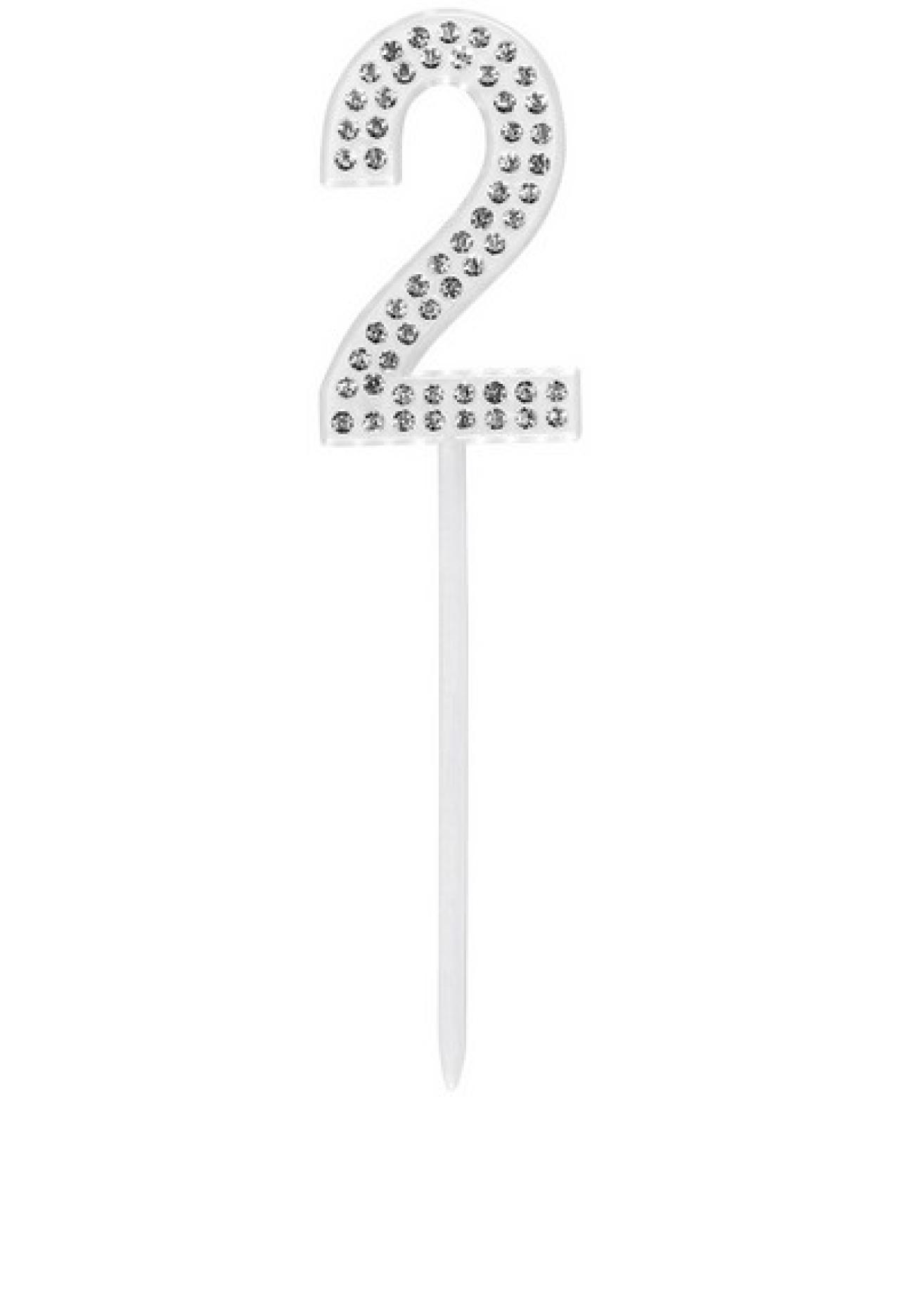 Cake topper Diamond H. 10,5 cm N. 2